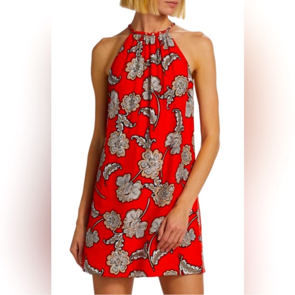 Alice and Olivia
Quinn Sleeveless Braided
Trim Mini Dress Size XS.